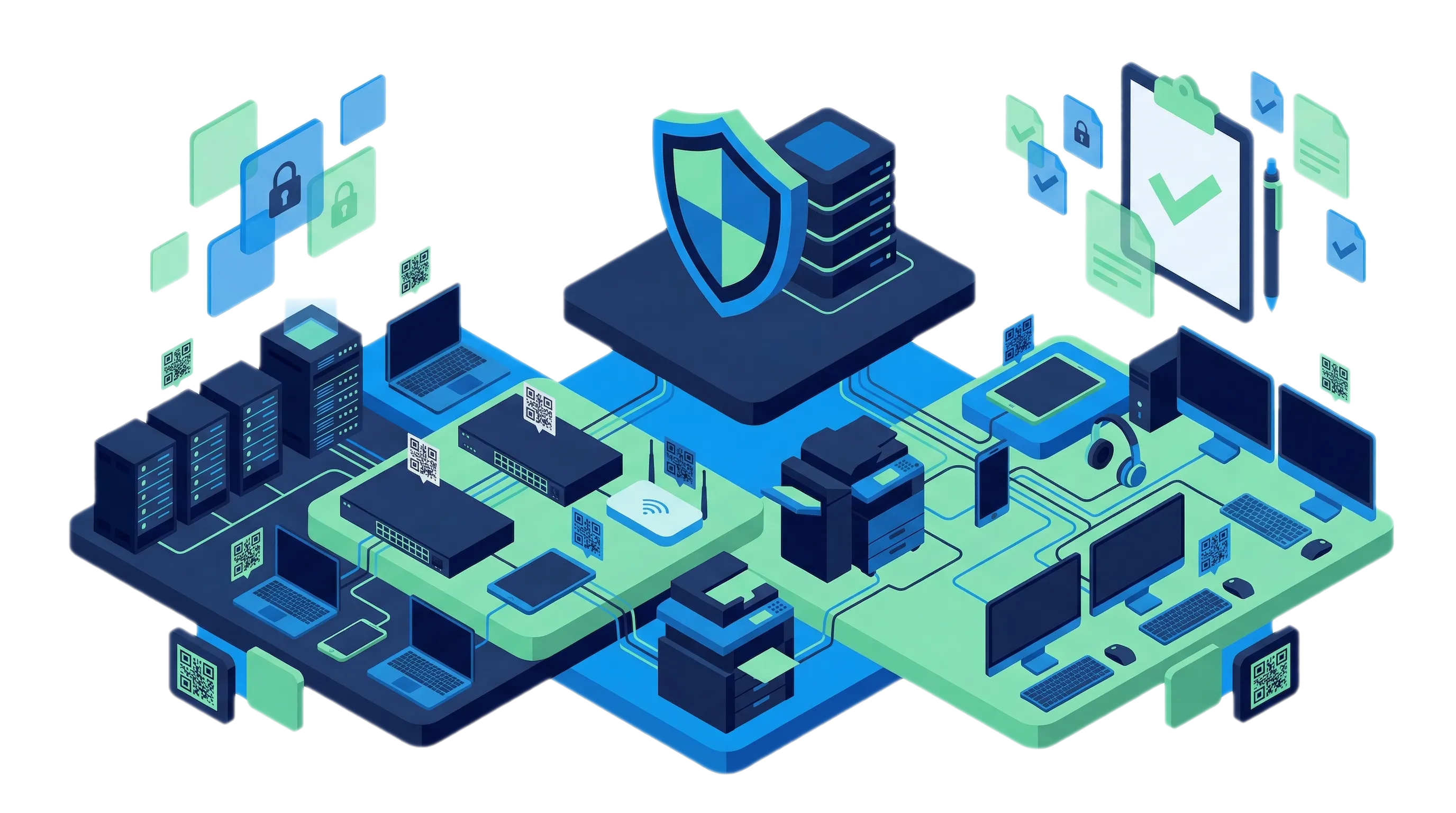 IT Asset Management - servers, devices, and security infrastructure