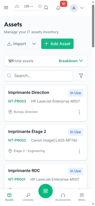 Mobile Bottom Navigation Bar