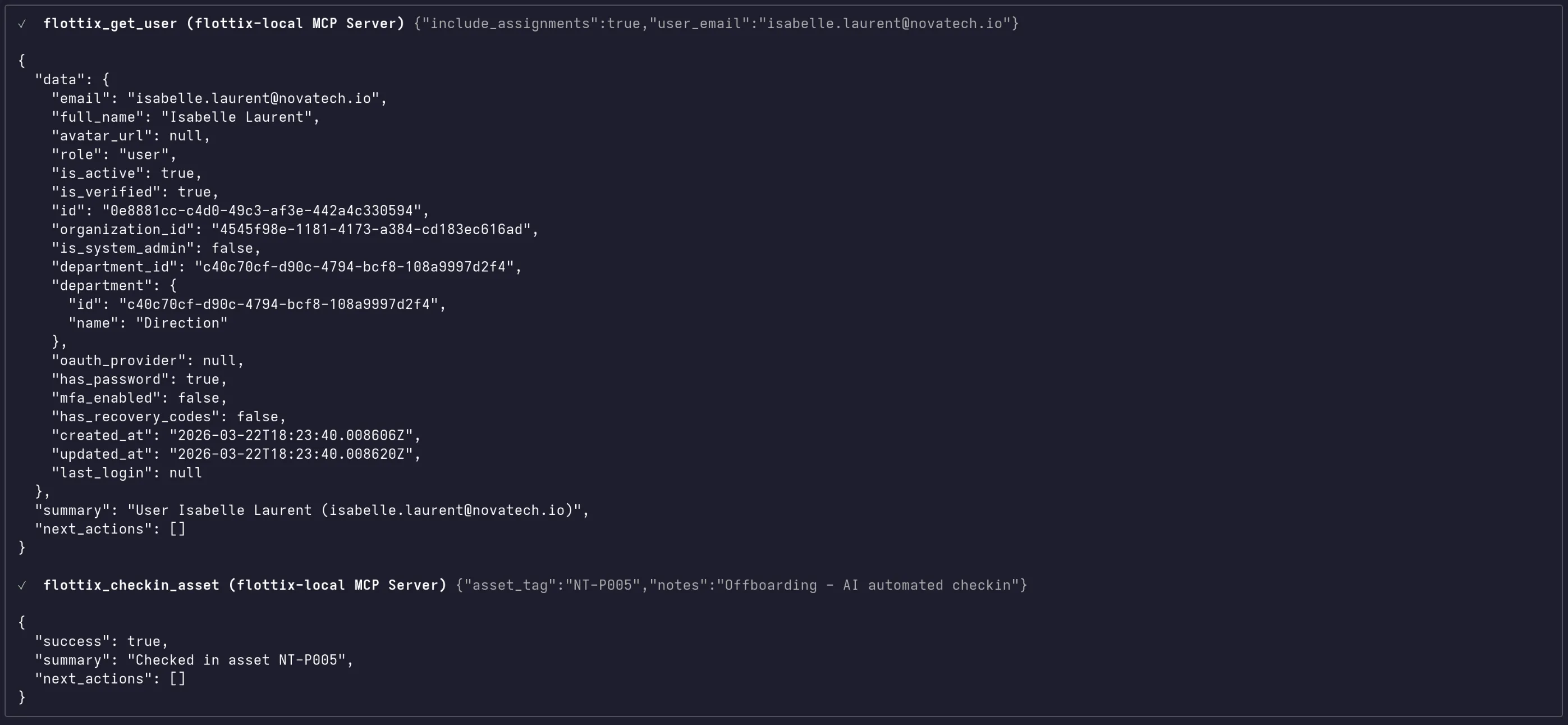 Autonomous IT operations: Automated asset check-in via AI